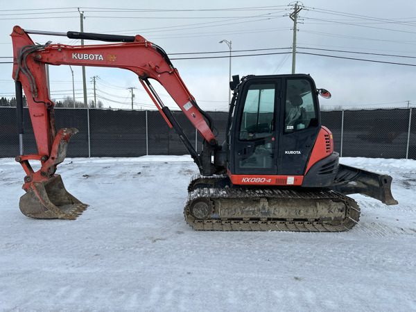 Excavatrice Kubota KX080-4W